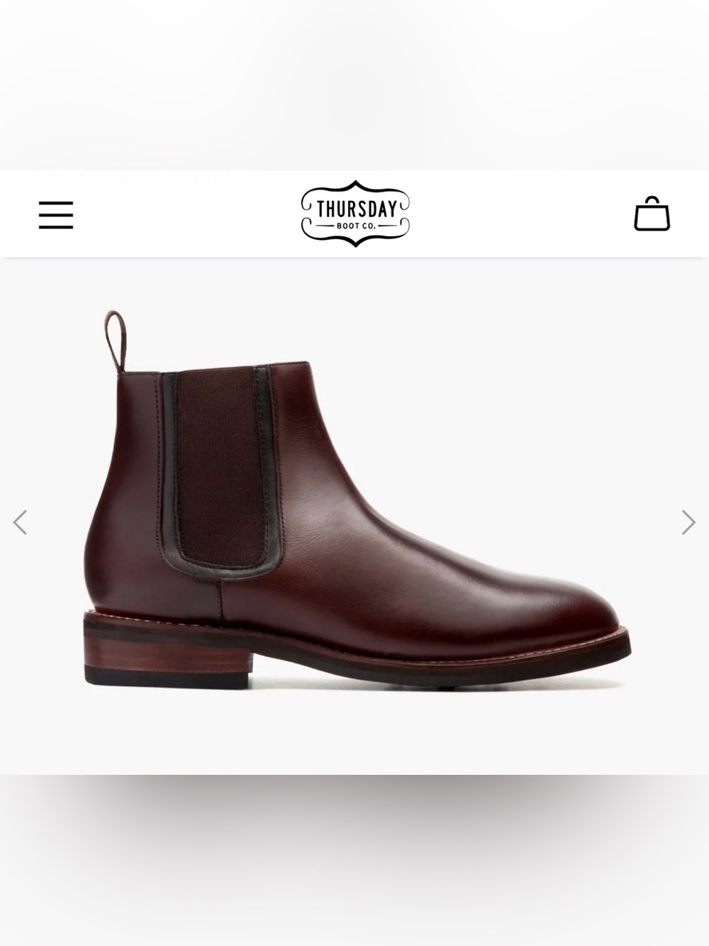 Thursday Men's Brown Leather Chelsea Boots